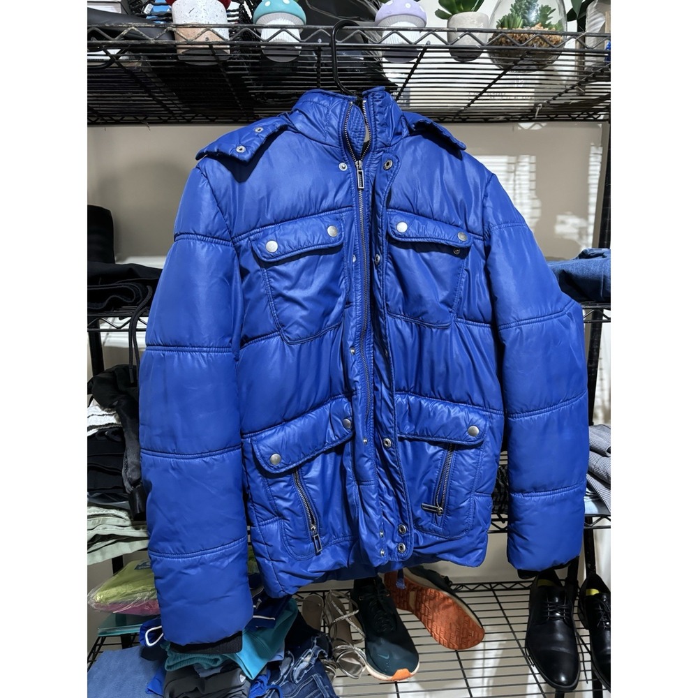 H&M Blue Puffer jacket size 36R